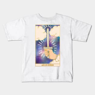 Ace Of Swords - Tarot Card Print - Minor Arcana Kids T-Shirt